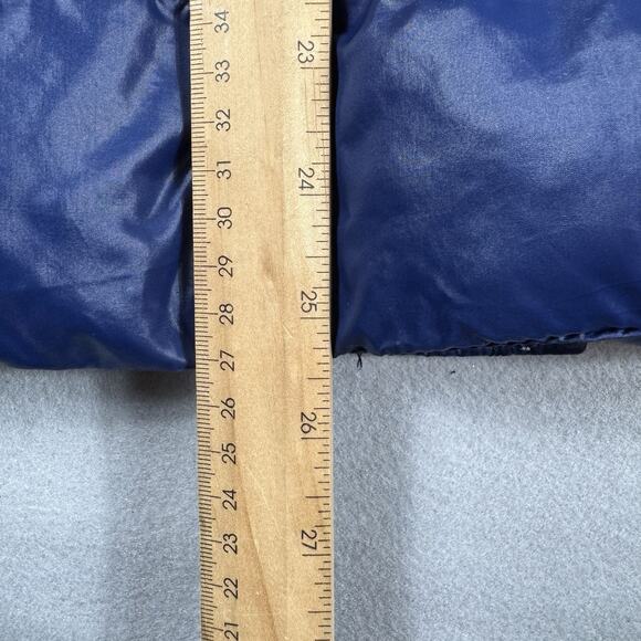 Old Navy Plus 1X Puffer Jacket Hooded Quilted Blue Nylon Warm Winter Coat Womans - Picture 13 of 13